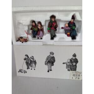 CHRISTMAS AT THE PARK SET OF 3 5866-1 DEPT 56 HERITAGE VILLAGE COLLECTION IN BOX